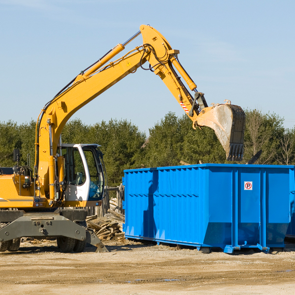 are there any restrictions on where a residential dumpster can be placed in Otter Lake MI